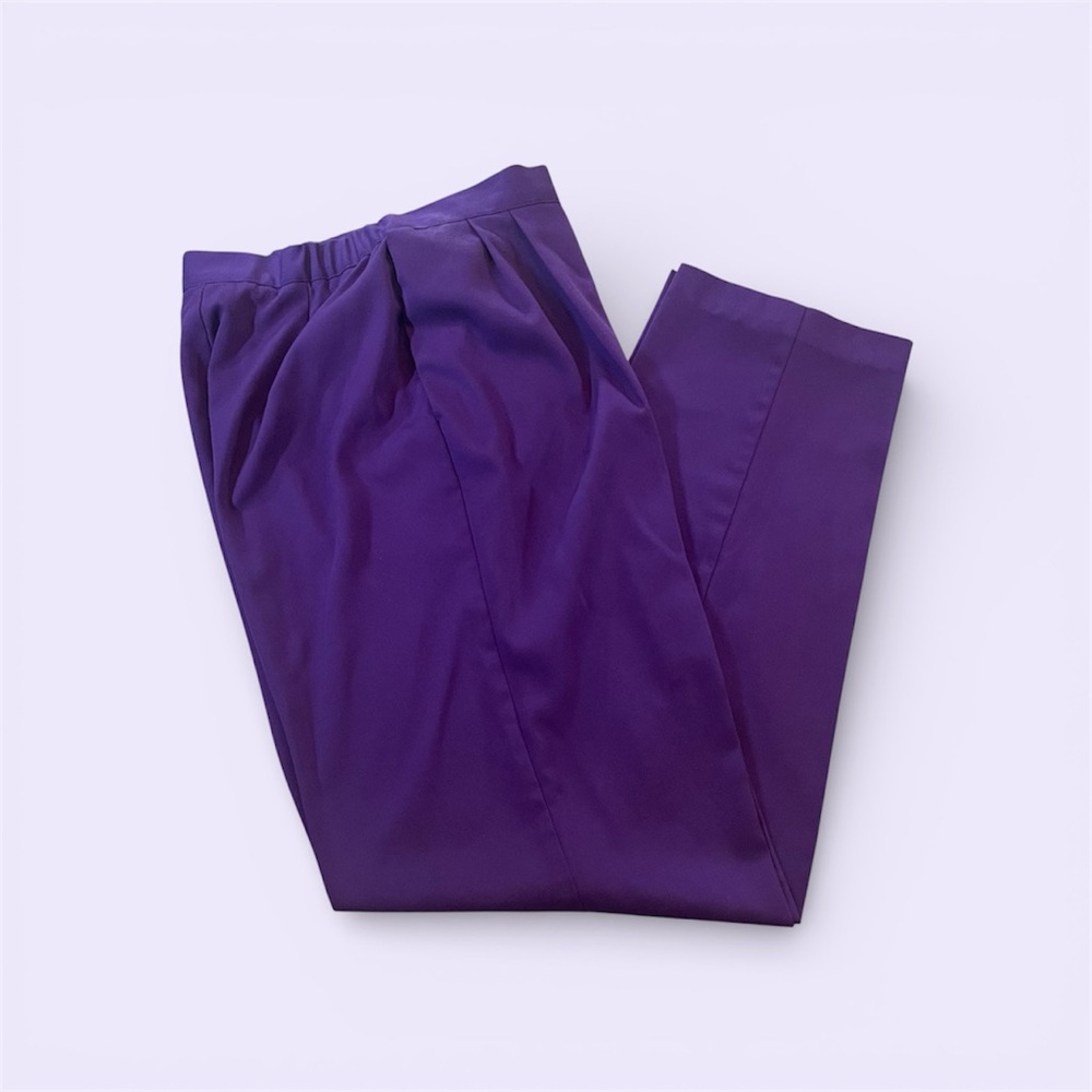 80’s Ladies Purple Pleated Pants